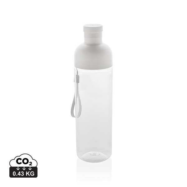 Impact RCS gerecyclede PET lekvrije waterfles 600 ml - Wit