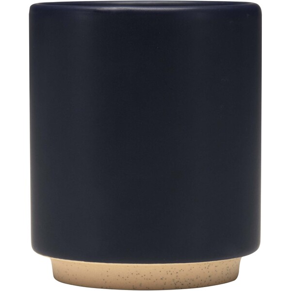 Camilla 180 ml stackable ceramic mug with matte finish - Navy