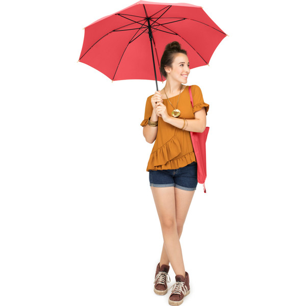 AC-Stockschirm ÖkoBrella - Rot Ws