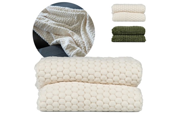 Sagaform Maja Fleece Plaid 130x170 cm - White