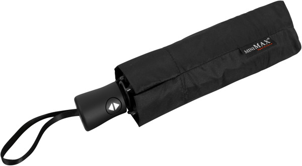 MINIMAX - Parapluie pliant - Ouverture et fermeture automatique - Impermable au vent -  90 cm - Noir