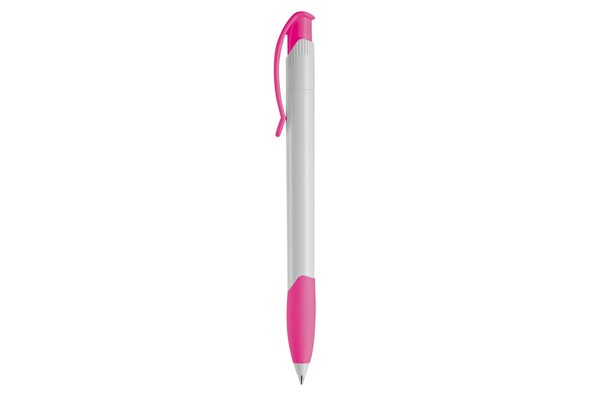 Apollo ball pen hardcolour - White / Pink