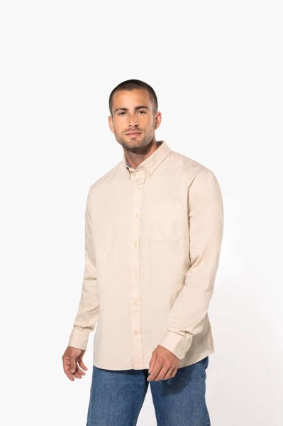Men's Nevada Long-Sleeve Cotton Shirt - White / 2XL
