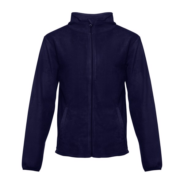 THC HELSINKI. Men's polar fleece jacket - Navy Blue / XL
