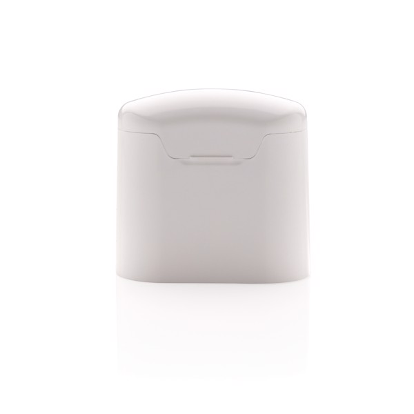 Liberty wireless earbuds in charging case - White