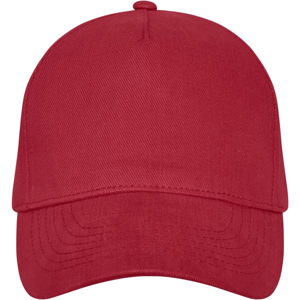 Boné de 5 painéis de 260 g/m² Doyle - Vermelho