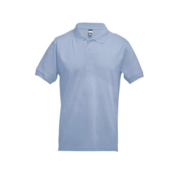 THC ADAM 3XL. Pánska polokošeľa - Pastelovo Modrá / 3XL
