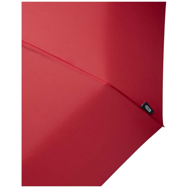 Ombrello pieghevole in PET riciclato da 21" Dane - Rosso