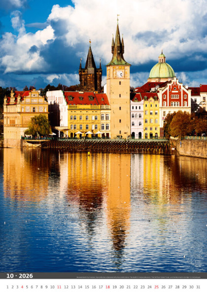 Nástěnný kalendář Praha 2026