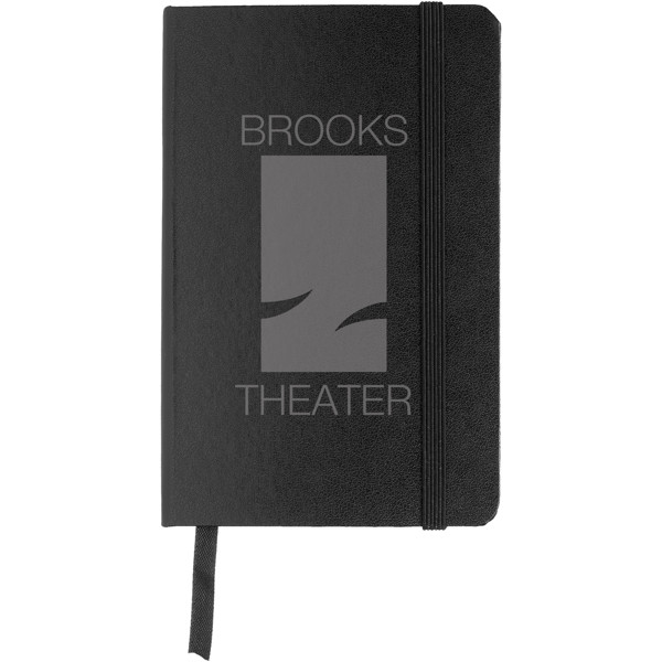 Classic A6 hardcover lommenotesbog - Ensfarvet Sort