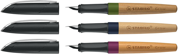 STABILO Grow Füller, Heidelbeerblau/Buche
