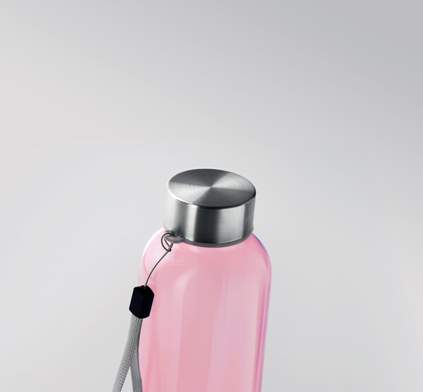 RPET láhev 500ml Utah Rpet - Transparentní Růžová
