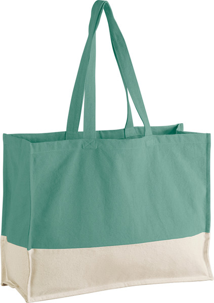 EarthAware® Organic Cotton Shopper Westford Mill | W 858 - Natural / Sage Green / onesize