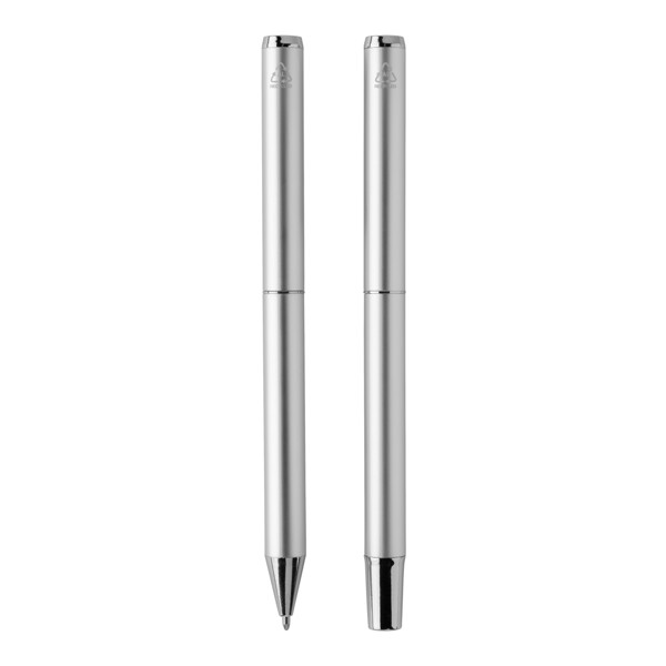 Swiss Peak Cedar RCS certified recycled aluminum pen set - Silver