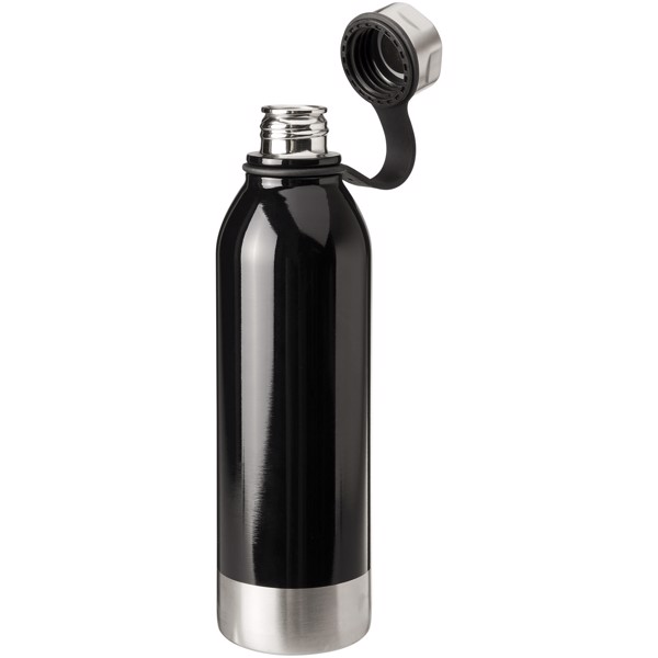 Perth 740 ml stainless steel sport bottle - Black
