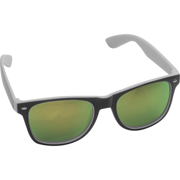 ILONA Ochelari de soare bicolor - White