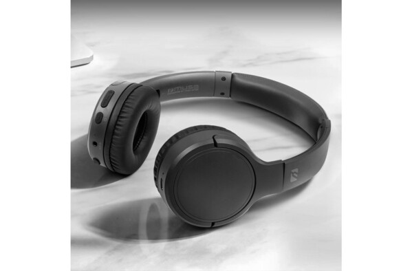 Slušalke Muse bluetooth zložljive, ABS - Črna