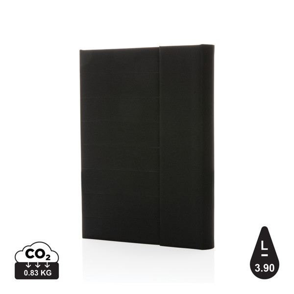 Impact Aware™ A5 notebook with magnetic closure - Black