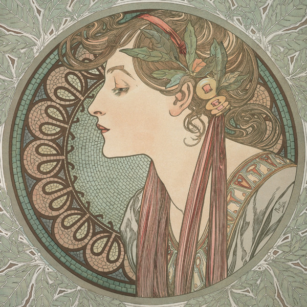 Notique Poznámkový Kalendář Alfons Mucha 2027, 20 x 20 cm
