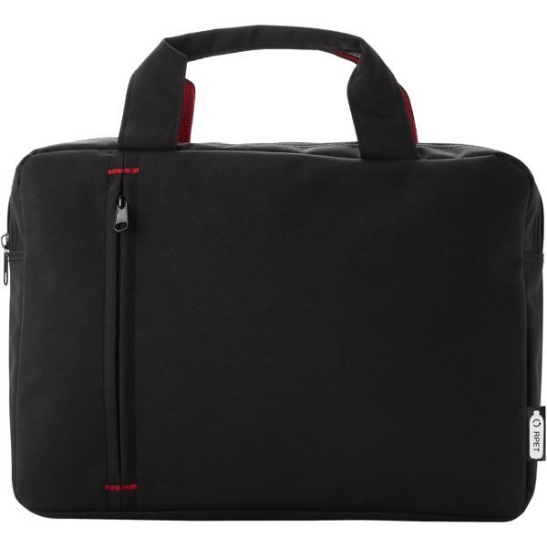 Cartella porta documenti Detroit in plastica riciclata - 4L - Rosso / Nero