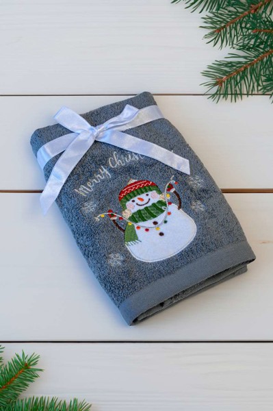 Olima Christmas Towel - Snowman