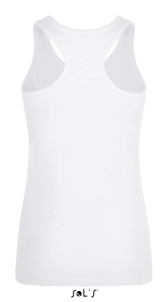 Sol's Justin Women - Racerback Tank Top - White / S