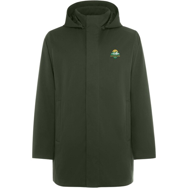 Dome - kurtka typu parka, ocieplana, unisex - Zielony dymny / L
