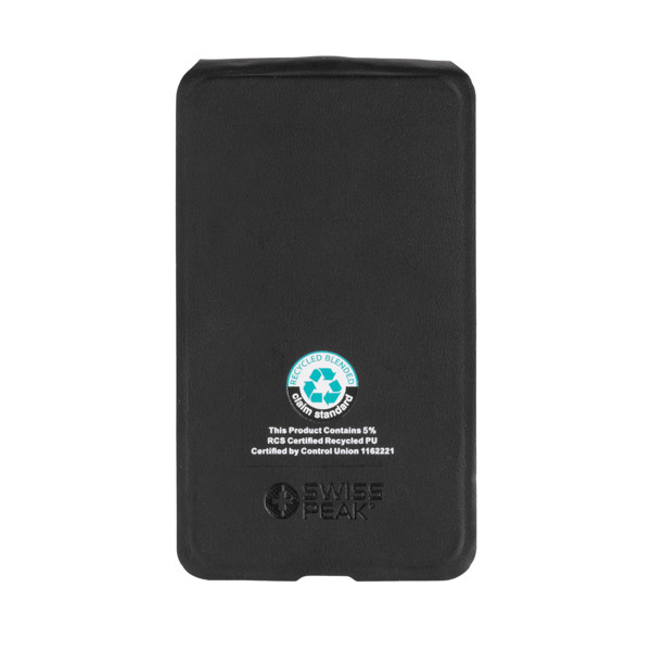 Swiss Peak 3-in-1 wireless charger, 15W, recycled PU