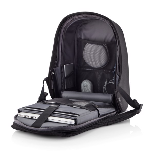 Nahrbtnik Xd Design Bobby Hero XL, USB, 17'' prenosnik - Črna / siva