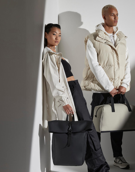 Matte Pu Rolltop Backpack - Black / ONE SIZE