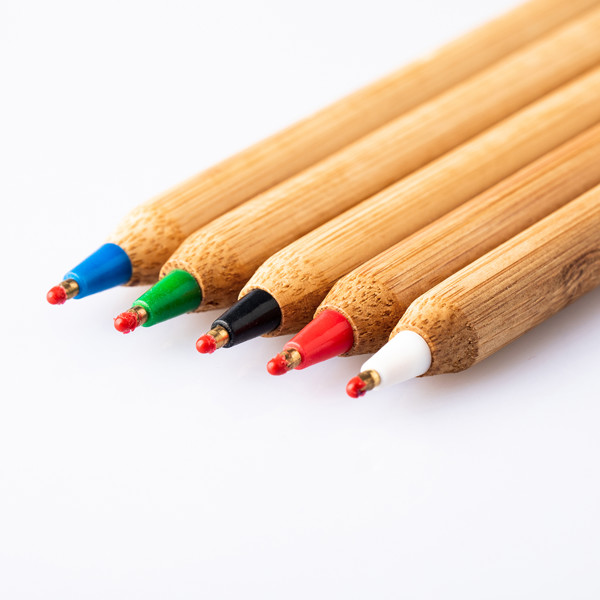 Chavez bamboo ballpen - White