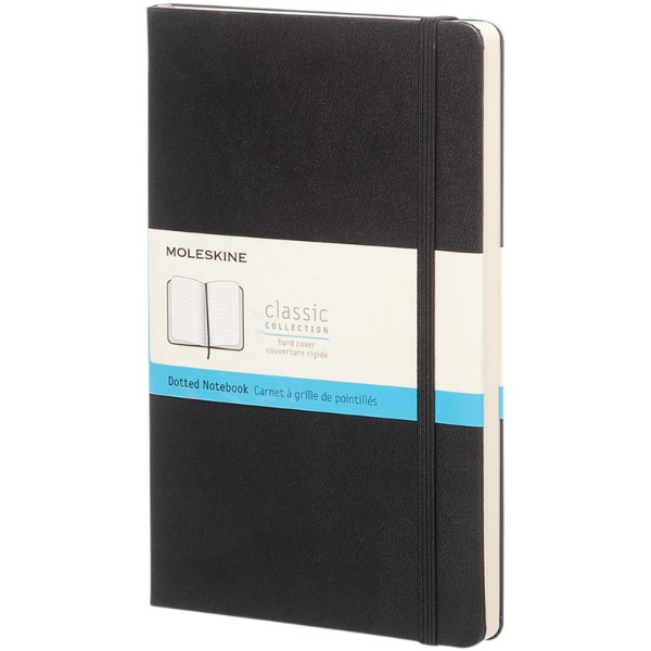 Moleskine Classic L hard cover notebook - dotted - Solid Black