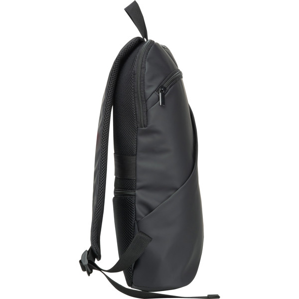 CrisMa backpack with slanted zip TROY - Black