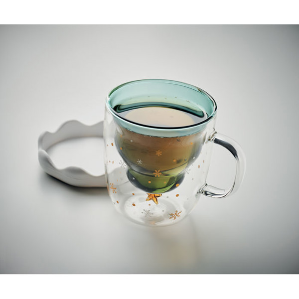 Double wall borosilicate mug Verde