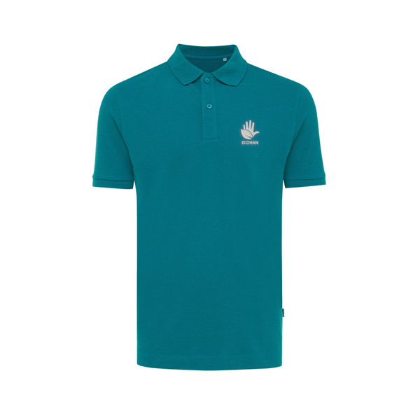 Polo en coton piqué et recyclé Iqoniq Yosemite - Verdigris / XL
