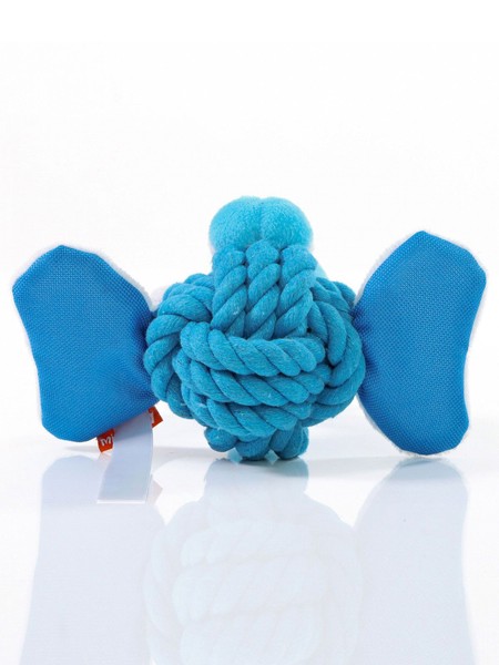 Dog toy knotted animal elephant