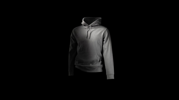 Sweat à capuche en coton recyclé et non teinté Iqoniq Torres - Heather Grey / XL