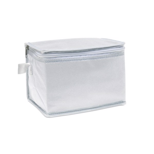 Nonwoven 6 can cooler bag Promocool - White