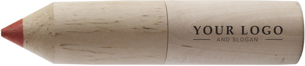 Tubo de madeira com lápis Francis