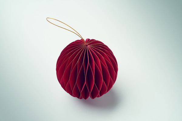 Porte-boules de Noël pliable Harmobauble - Rouge
