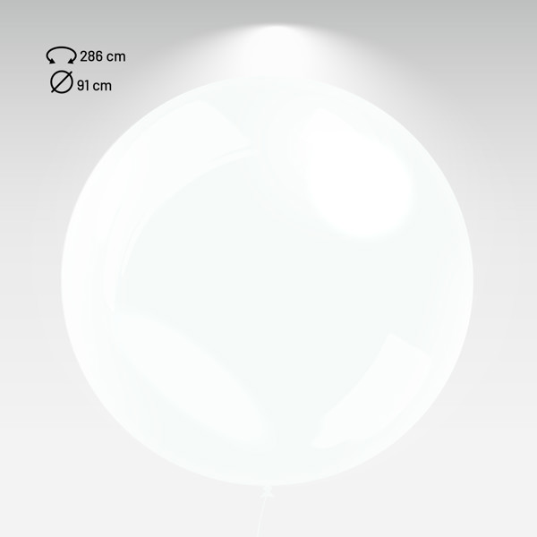 Balão Hg3fti Personalizado Cores Metálicas, 4 Faces 1 Cor - Branco