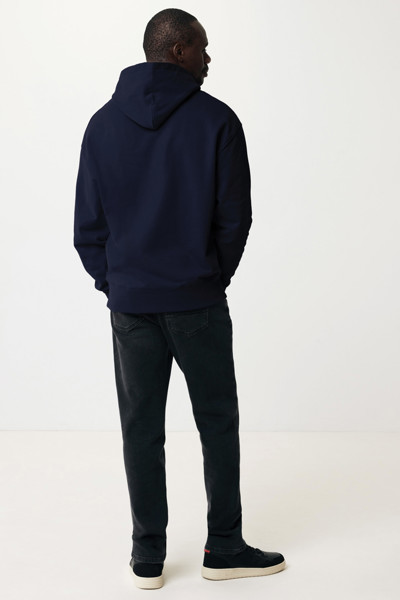 Sweat à capuche en coton recyclé Iqoniq Yoho - Bleu Marine / XXXL
