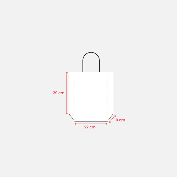 Shopper In Carta Riciclata 100 Gr/M2 Con Soffietto