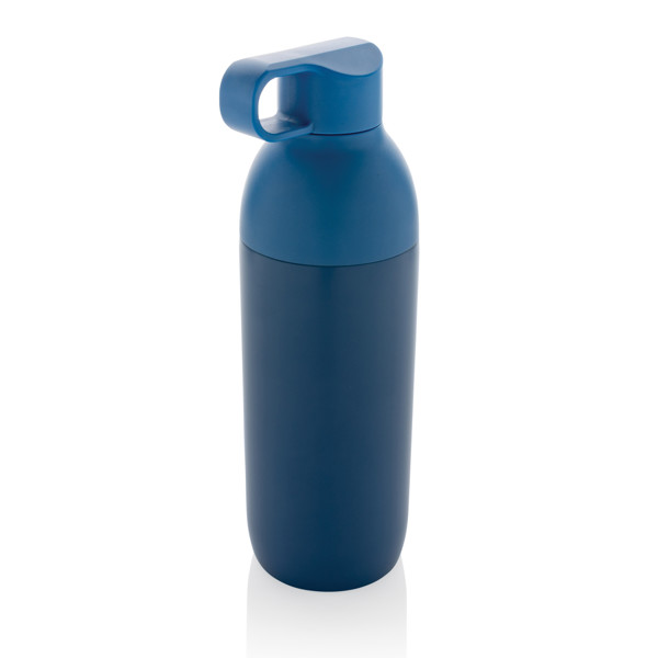 Bouteille iso 540ml en acier inoxydable recyclée Flow RCS - Bleu