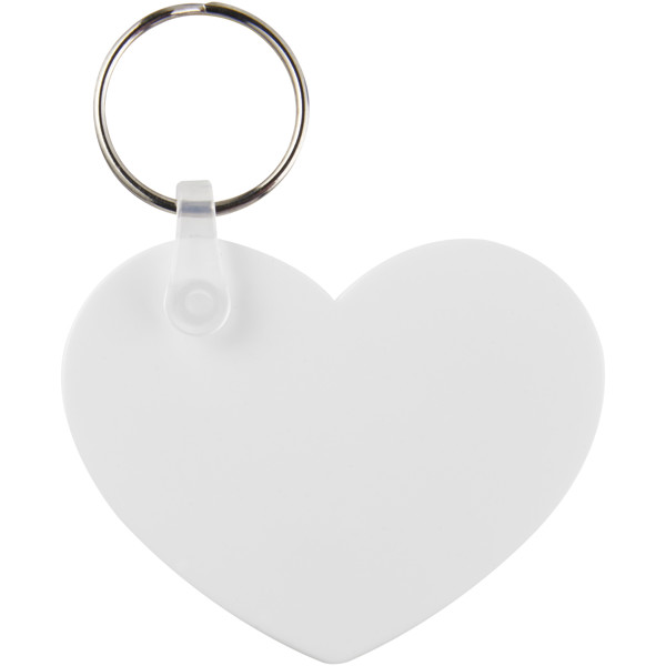 Tait heart-shaped recycled keychain