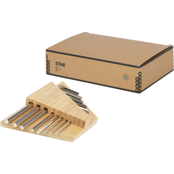 Allen bamboo hex key tool set