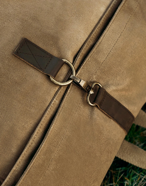 Heritage Waxed Canvas Backpack - Black / ONE SIZE