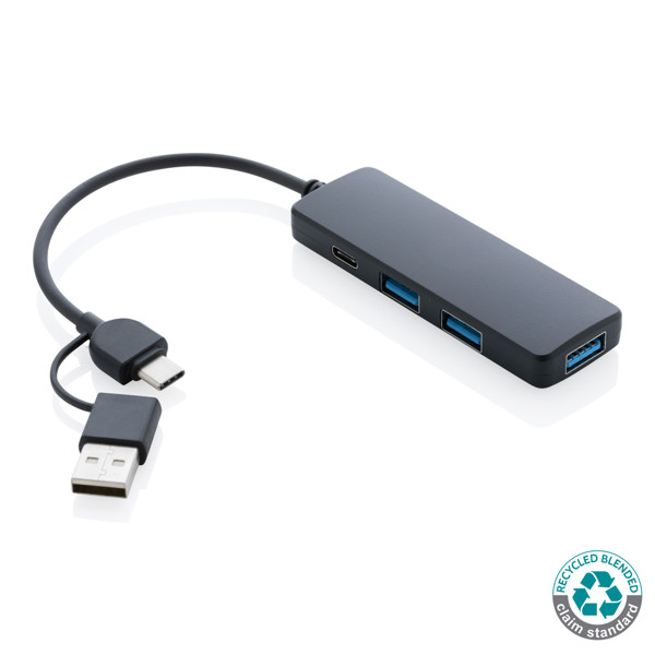 RCS USB hub s dvostrukim ulazom od reciklirane plastike