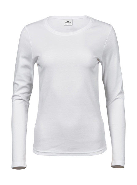LadiesLS Interlock T-Shirt - White / XL