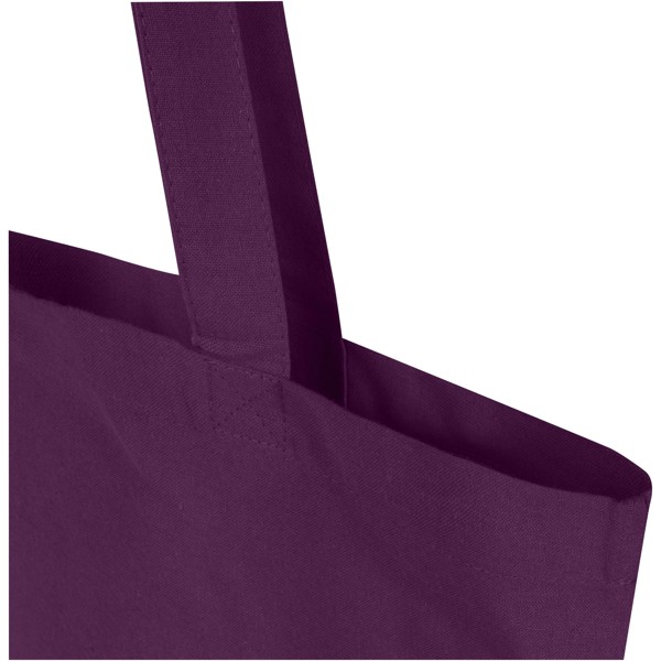 Tote bag in cotone riciclato certificato GRS da 140 g/m² Madras Blend - 7L - Viola